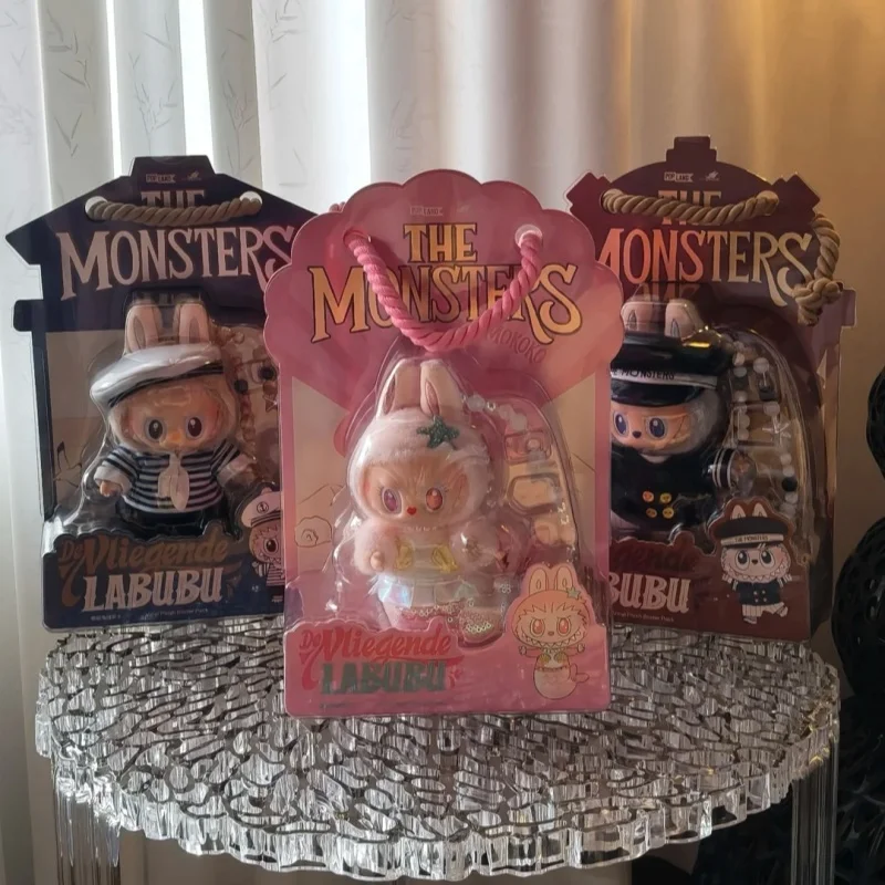 

New Original POPMART Flying LABUBU Series Labubu Captain Sailor Mermaid Vinyl Plush Hanging Card Collectibles Girl Birthday Gift