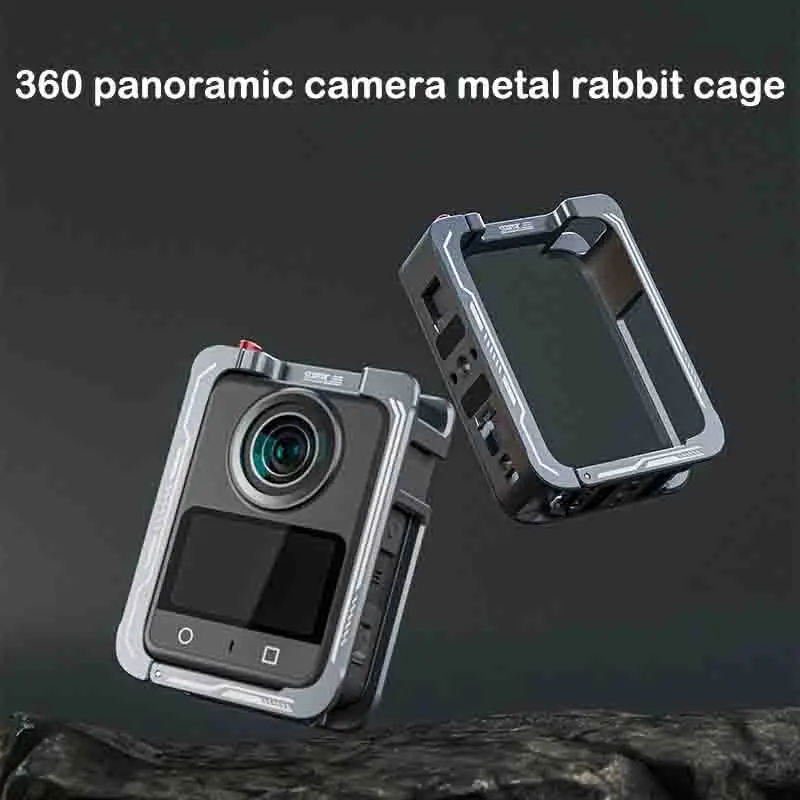 Gabbia in metallo per fotocamera DJI OSMO 360 Custodia con telaio protettivo completo Gabbia per conigli a sgancio rapido Accessorio per telaio per montaggio su pattino freddo
