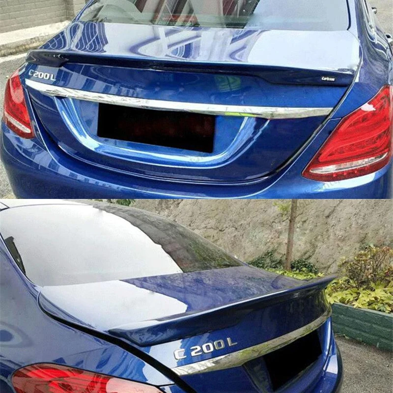 CEYUSOT For Carlson Spoiler Wing Mercedes-benz C-class W205 ABS Material C180 C200 C260 C300 Sedan Tail Fin Accessories 2015-ON