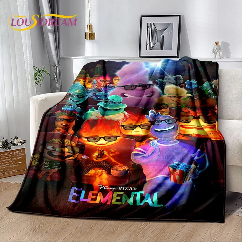 Cartoon 29 Style Elemental Magic Soft Flannel Blanket for Bed Bedroom Sofa Picnic,Throw Blanket for Outdoors Leisure Gift Kids