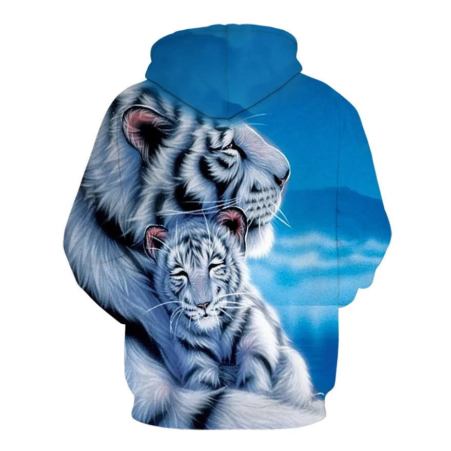 2022 Frühling Tier Männer Muster Hoodie 3d Tier Muster Tiger Print Sportswear Harajuku hochwertige Pullover übergroße Jacke