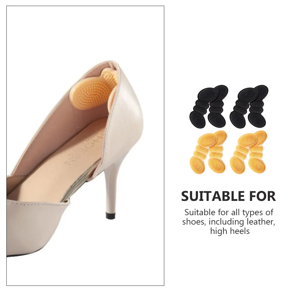 

Silicone Heel Pads Anti-Slip Comfortable Insoles For High Heels Shoes 4D Heel Grips Pain Relief Foot Protector