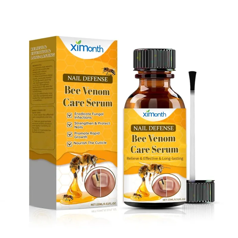 Bee Venom Onychomycosis Care Solution Nails Repairing Serum Nourishing Cracked Discolored Nails Essence Nail Treatment Liquid