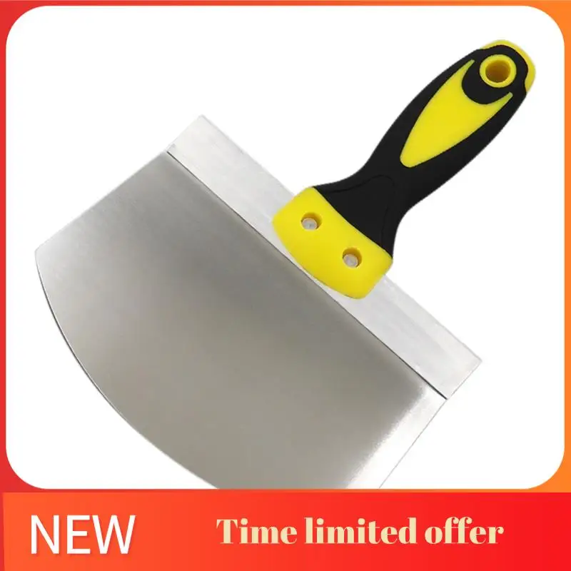 

ABHU 2 Pack Stainless Steel Putty Knife Wall Paint Plaster Trowel Arc Ash Shovel Paint Feed Filling Scraper Blade Spatula