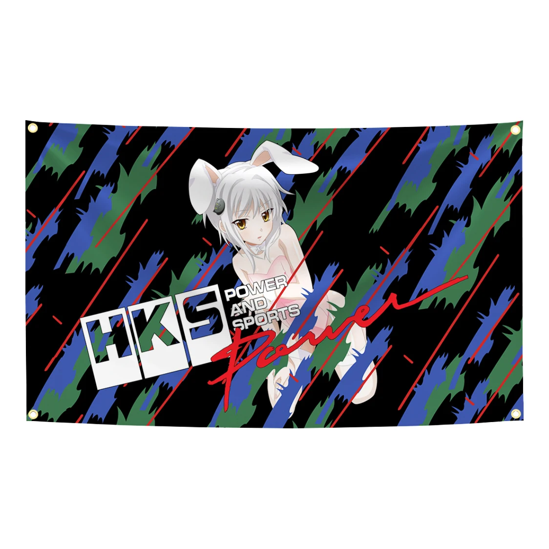 90x150cm H-HKSs Racing Car Spec R JDM Flags Polyester Digital Printing Banner for Garage Wall Art Out Door Decoration