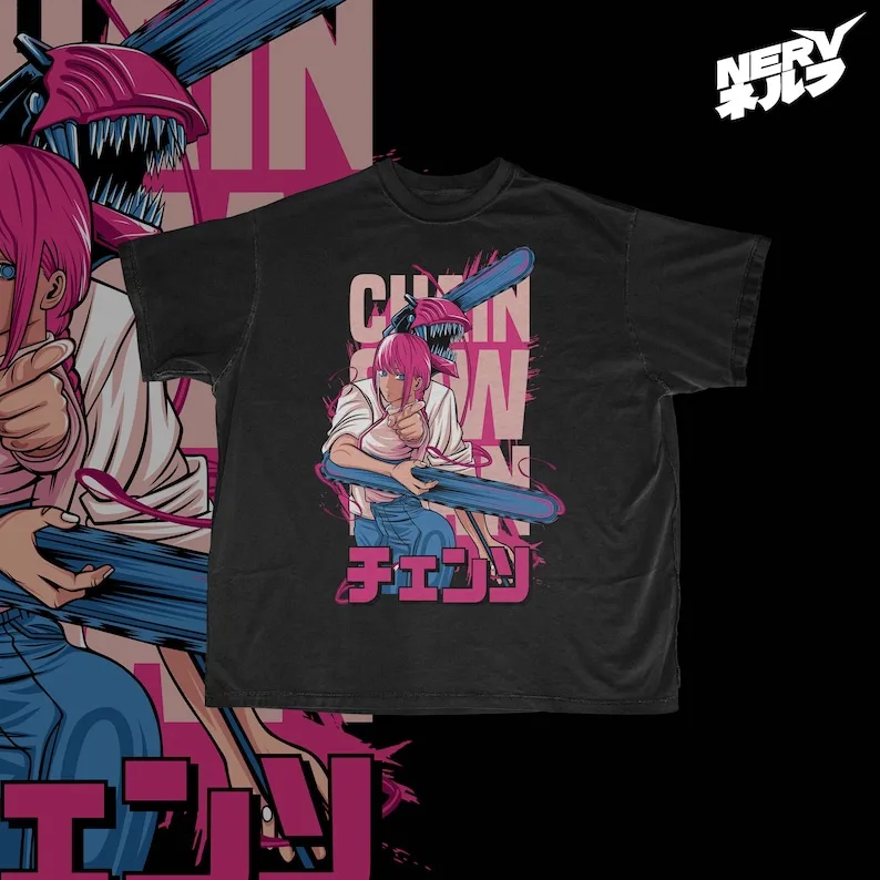 

Anime T-Shirt | Anime Graphic Tee | Anime Shirt | Chainsaw man Shirt