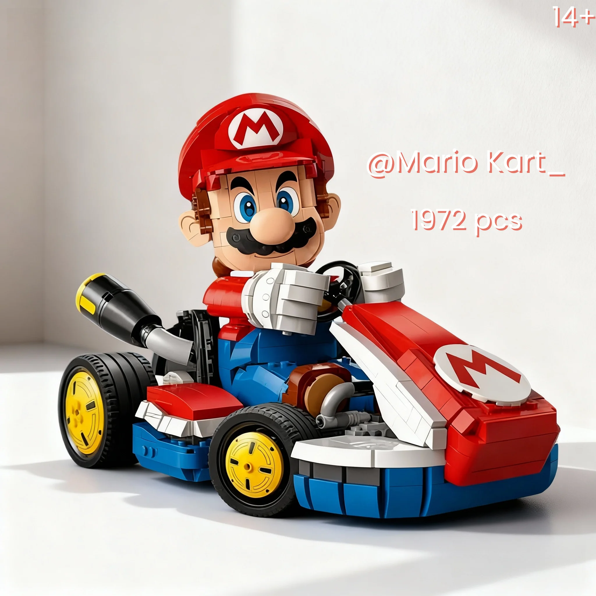 MOC 72037 Marioed Standard Kart modèle blocs de construction jeu classique voiture de course assemblage briques cadeaux de noël
