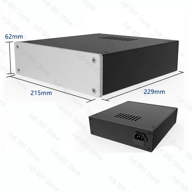 Preamp AMP Anodized Aluminum Shell DIY Power Amplifier Supply Chassis Headphone Amplify Housing DAC Decoder Case