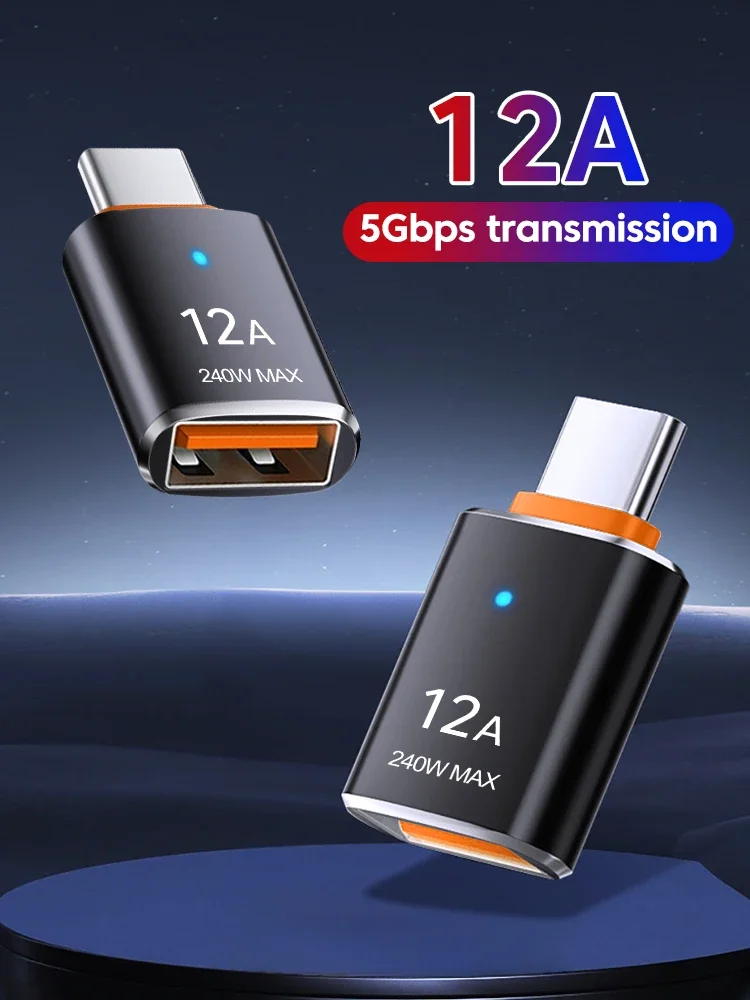 Adaptateur OTG de Type C vers USB 3.0, charge rapide, convertisseur USB femelle vers Type C mâle, transfert de données pour téléphone Iphone 15 Xiaomi Huawei