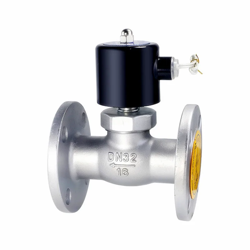 Magnetventil Stainless steel flange steam solenoid valve 304 piston flange high temperature normally closed solenoid valve Wasser und Dampf — Detail 3