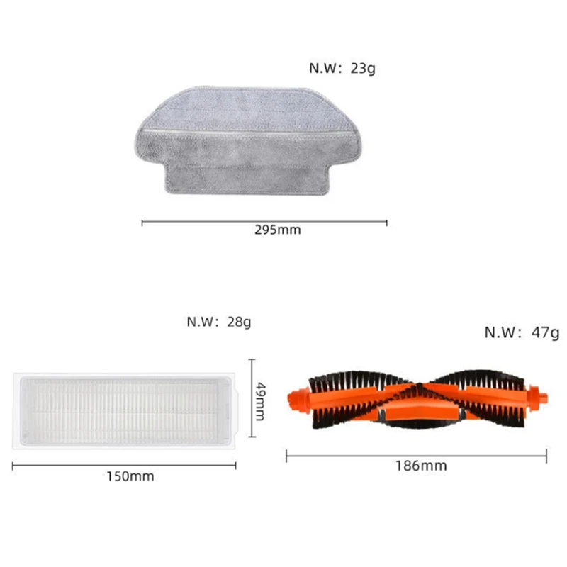 15 шт., запасные части для робота-пылесоса Xiaomi Mijia STYTJ02YM 3C