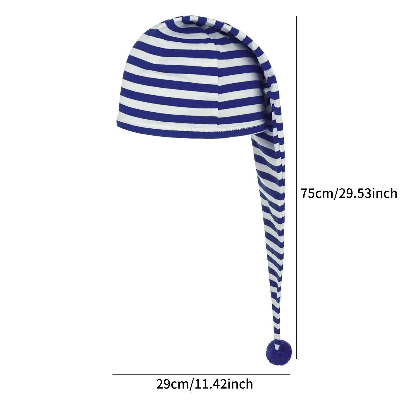 رجل 1 قطعة هالوين كرنفال شريط القطن غطاء النوم وأشار Pompom كاب و 1 قطعة ماتي الأسود الحديد شمعة حامل مع مقبض مجموعة