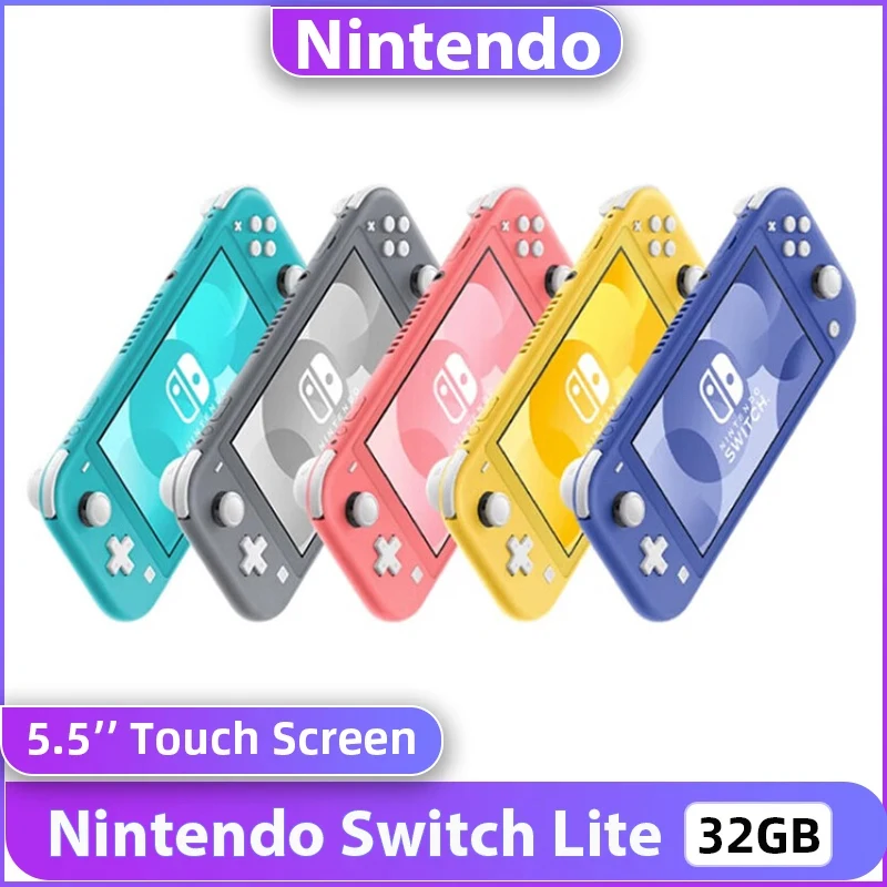 Nintendo Switch Lite 32 Гб памяти 5,5' игровая консоль сенсорный ЖК-дисплей Bluetooth NFC портативное игровое устройство аккумулятор 3570 мАч