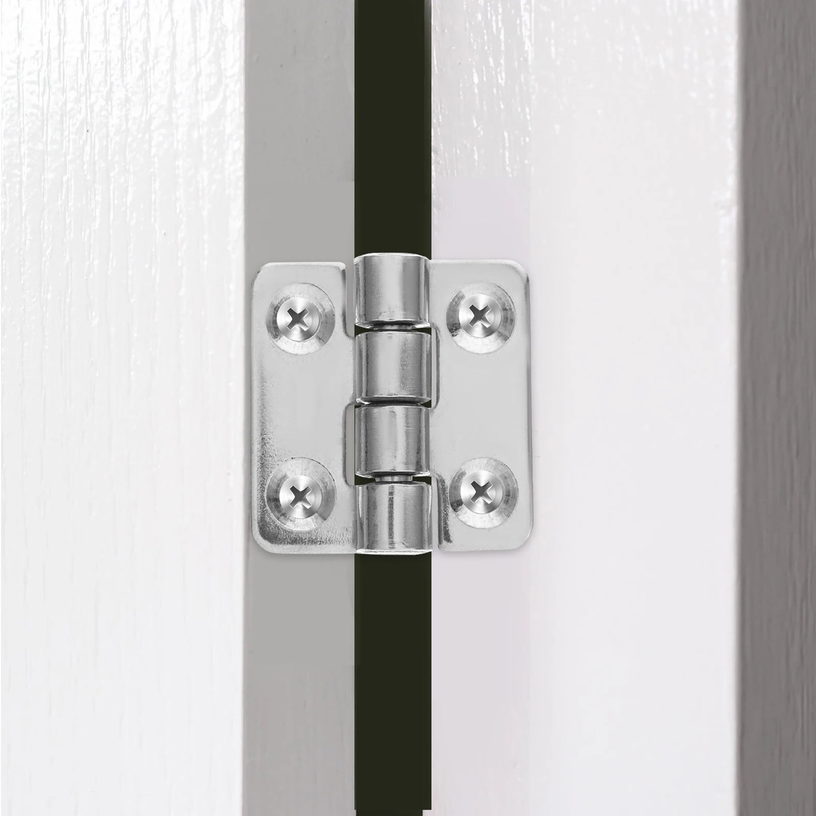 

2pcs 46 Inch Triangle Silver Door Hinges Small Wooden Box 37x35x2mm Wooden Box Hinges Barn Garage Gate Furniture Hardware