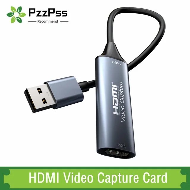 Karta przechwytywania wideo HDMI 4K 30Hz HDMI do USB 2.0 USB 3.0 USB-C pudełko wideo do macbooka PS4 PC nagrywanie kamery DVD