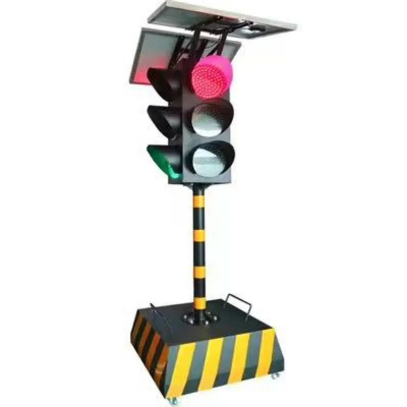 

Temporary Traffic Lights Flashing Red Green Yellow Signs Signals Warning Lighting Traffic Solar Signals