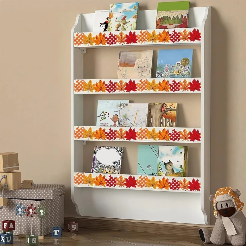 

Thanksgiving Leaf Border Trim Sticker Bulletin Board Border Sticker 65ftX3in