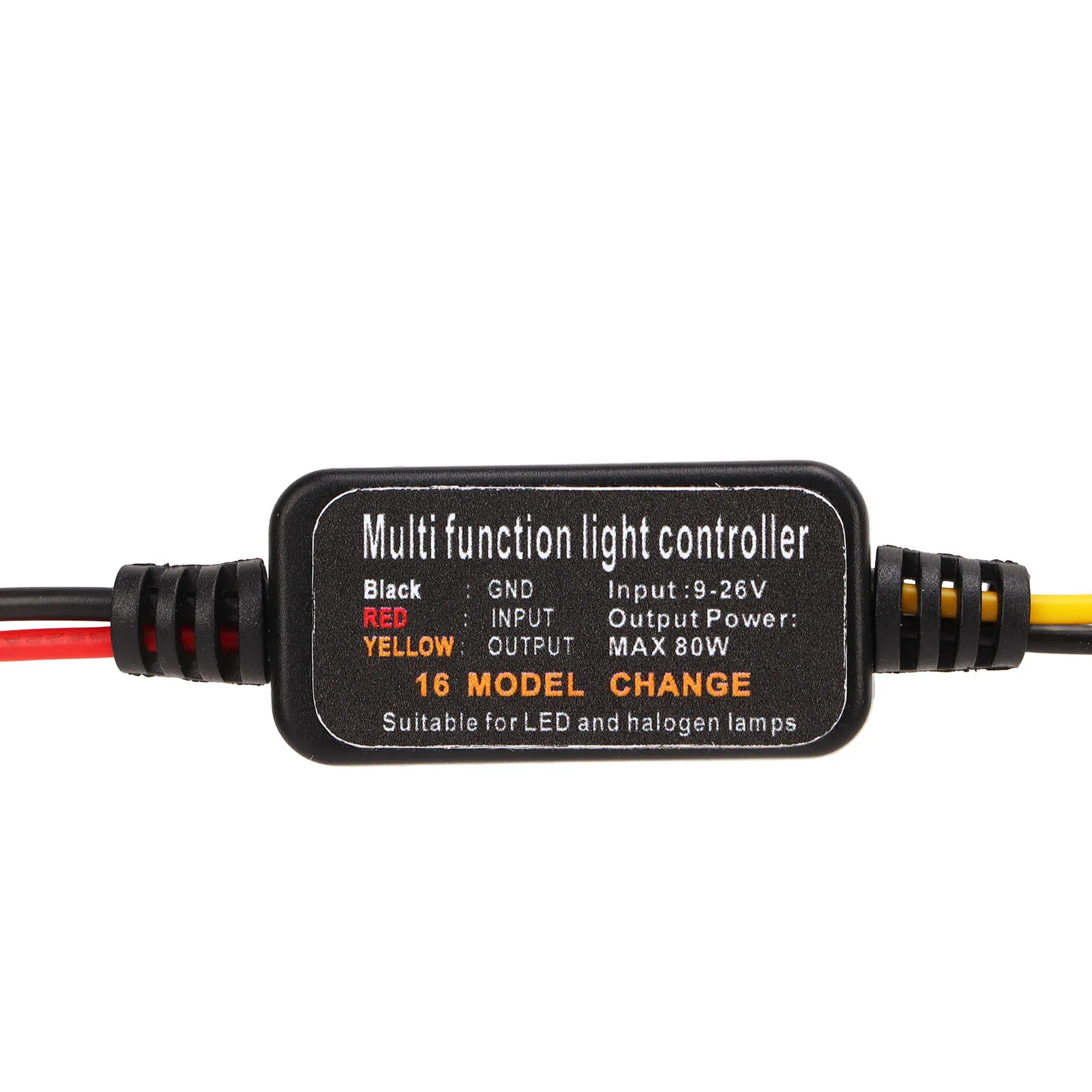4PCS DC9‑26V LED Brake Light Flasher Strobe Controller 16 Modes Adjustable for Car Motorcycle