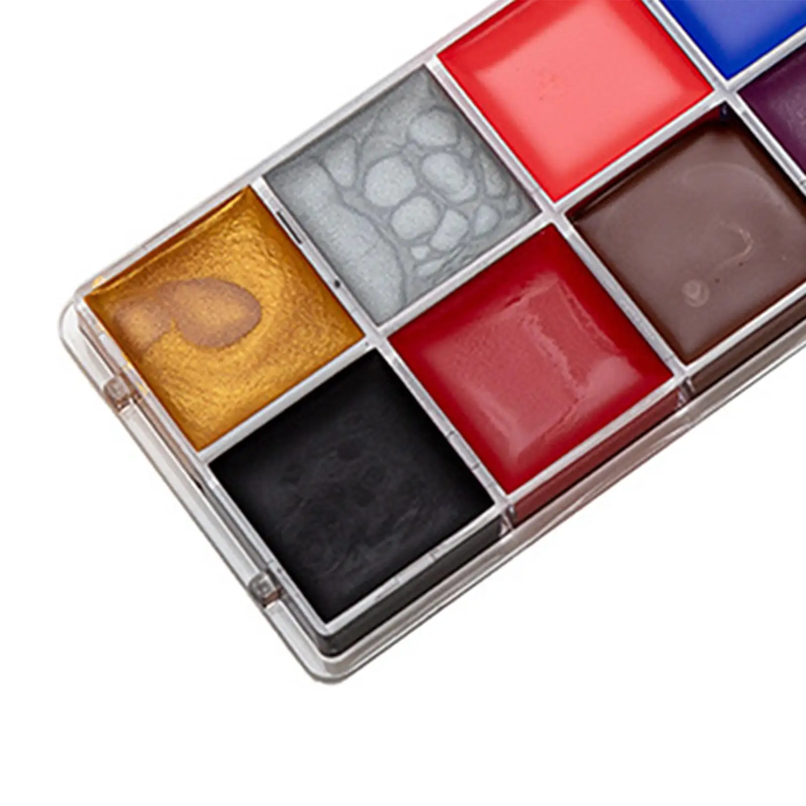 لوحة ألوان الوجه والجسم ذات تغطية عالية للطلاء الزيتي طقم مكياج فني لأداء مرحلة الهالوين #5