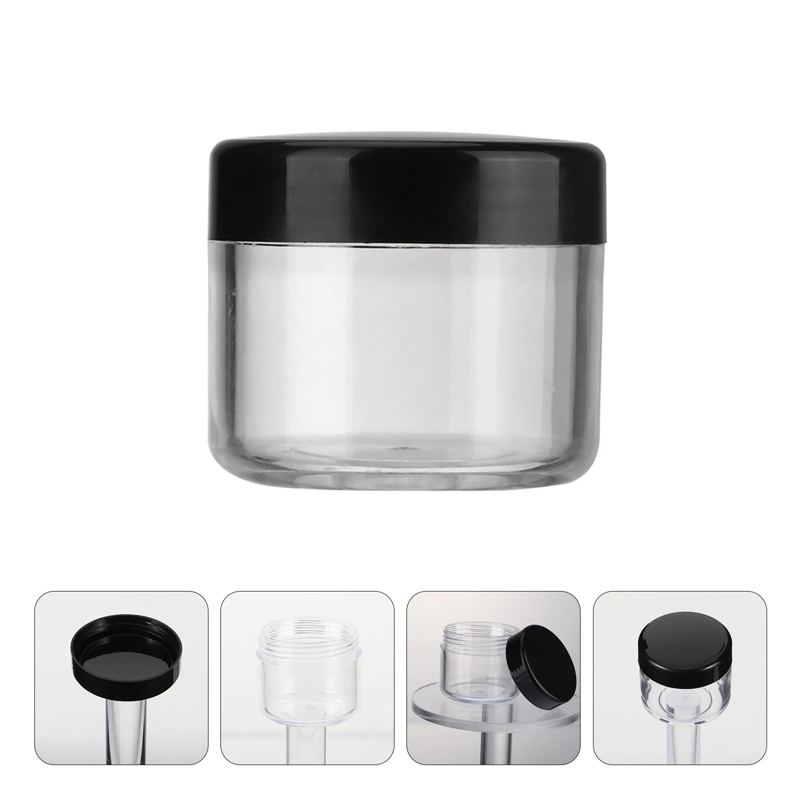 

20pcs 20G Empty Jars Transparent Plastic Lotion Container Creams Storage Box Travel Size Sample Jars For Shampoo