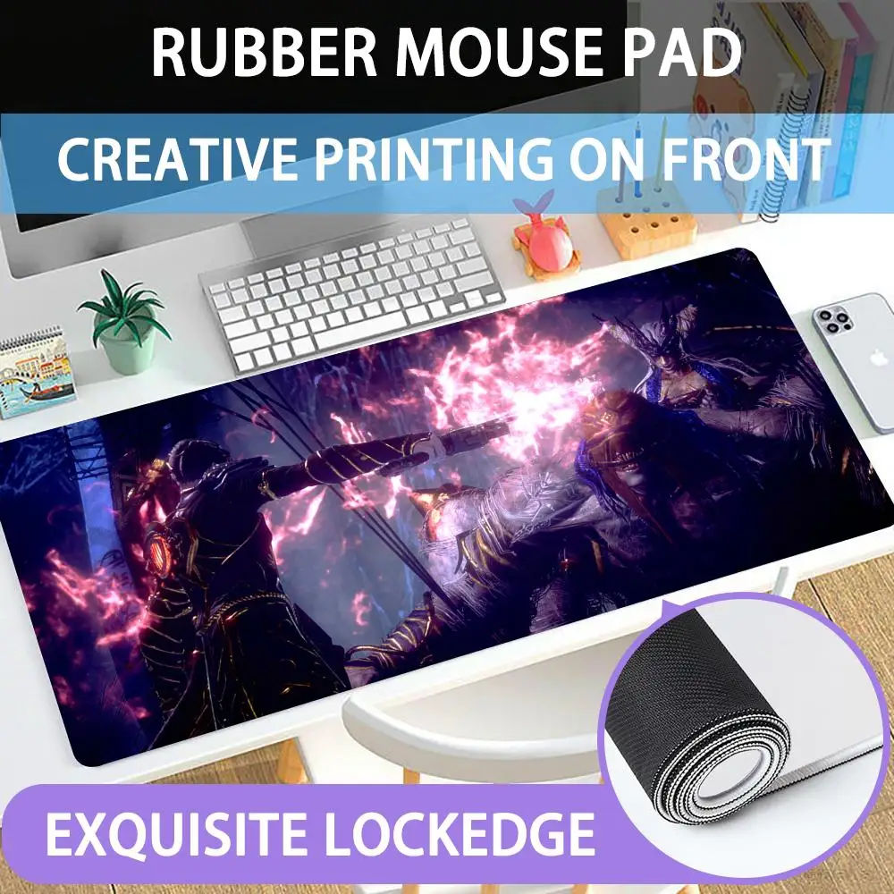 

Mouse Pad Large rubber mouse pad with lock edge computer gamer HD The splendor of babylon printing desk pad keyboard pad