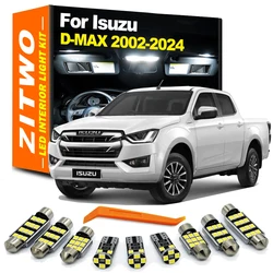 ZITWO 8Pcs LED Interior Dome Reading Map Light Bulb Kit For Isuzu D-Max Dmax 2002- 2019 2020 2021 2022 2023 2024 Accessories