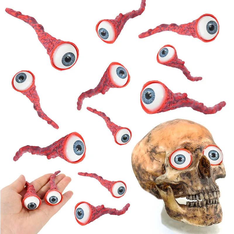 

Halloween Latex Ripped Out Eyeball Horror Prop Realistic Fake Eye Haunted House Halloween Party Decor Cosplay Party Costume Prop