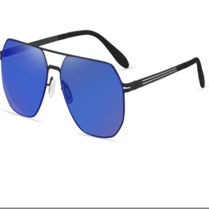 Polarized sunglasses without screw fastenings integrated sunglasses flexible and non-deformed men's sunglasses