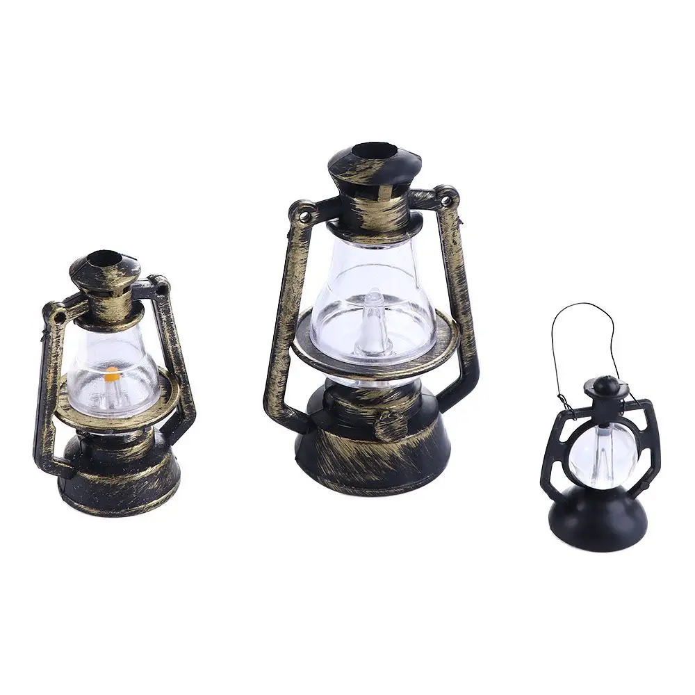 Miniature 1:12 1:6 Scale Kids Toy House Decor Living Room Kitchen Kerosene Lantern Toy Doll Oil Lamp Scene Ornaments