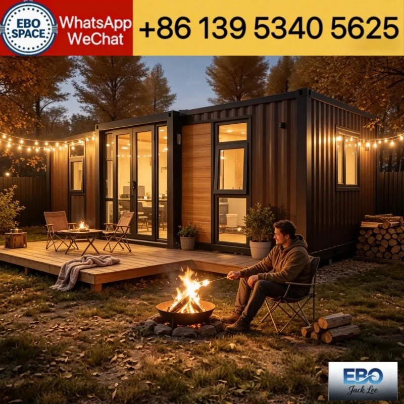 Factory direct 20ft mini container cabin, with shower & kitchen, low-cost holiday Transport Container Home
