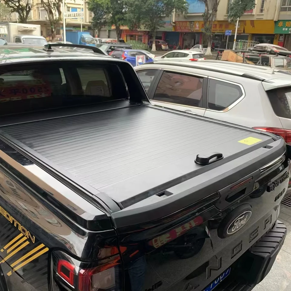 

4x4 Offroad Accessories Car Roller Lid Up Pick Up Truck Bed Retractable Aluminium Alloy Roll Up Tonneau Cover for Ford Ranger