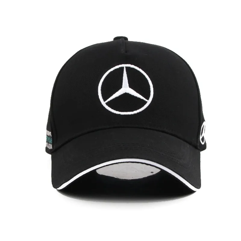 Car Emblem Snapback Baseball Cap Adjustable Unisex Summer Casual Hat Sunscreen Hat For Mercedes Benz AMG B/C/E/S Class A GLC GLK