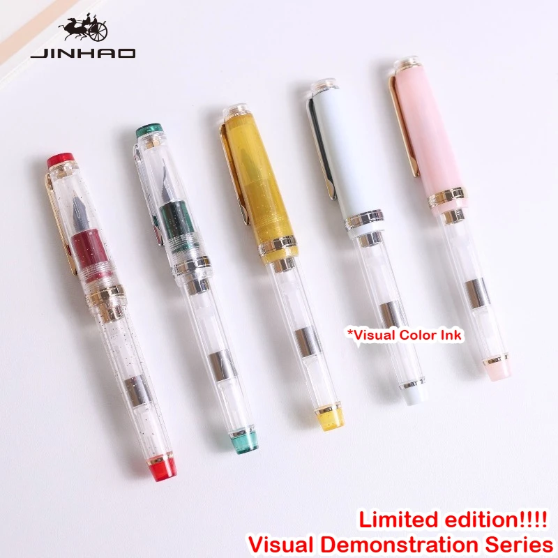 

2026 Limited Edition Visual Demonstration Series JINHAO 82 Fountain Pen EF/F/M Writing Smooth Stationery School Office Supplies