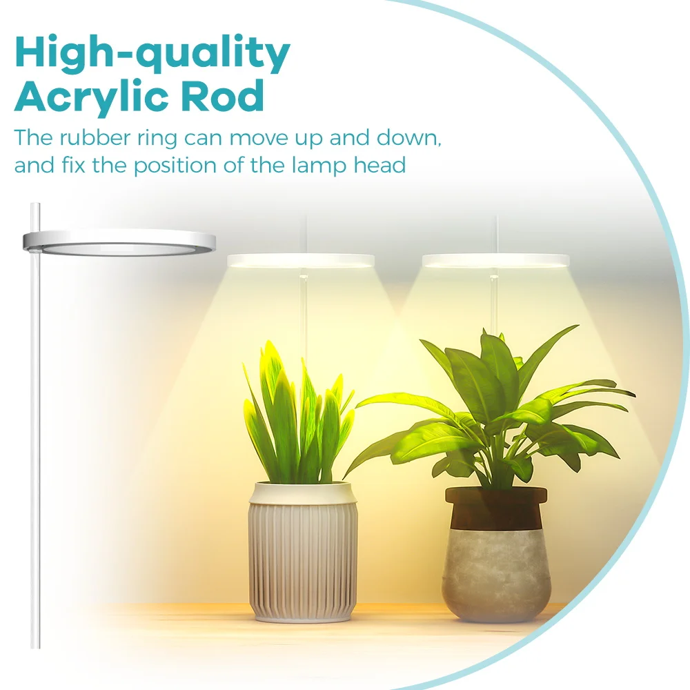 LED Plant Grow Light USB 5V Full Spectrum Hydroponic Dimmable Timer Auto On/Off Cactus Flowers Succulent Growth Cultivation Lamp