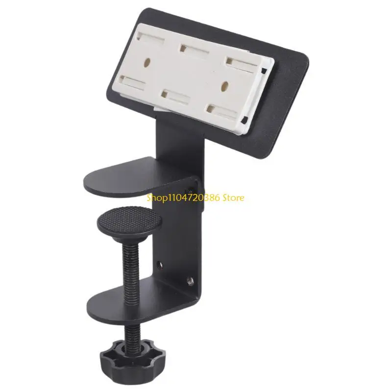K0EA Clamp On Holder For Desk Underside Removable Desk Mount Bracket Stand Adjustable 0.39-1.96Inch Mount