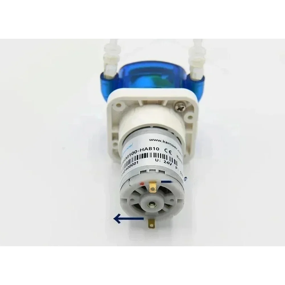

Small peristaltic pump 12V 24V low noise operation for large sweepers for industrial applications with stable fluid flow