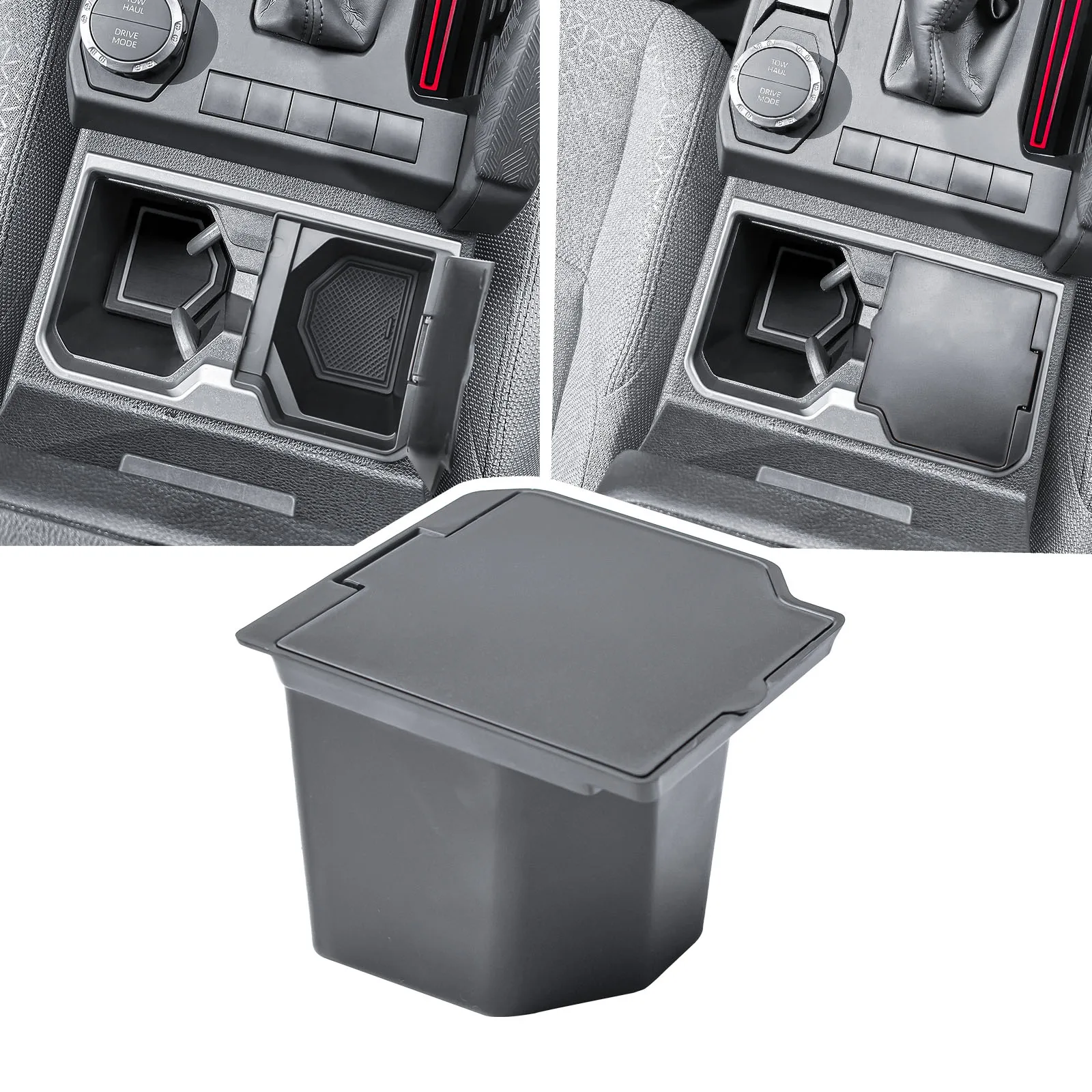 Center Console Cup Holder Coin Storage Organizer for 2025 2026 Toyota 4Runner Interior Car Coin Box Tray Storage Car Accessories