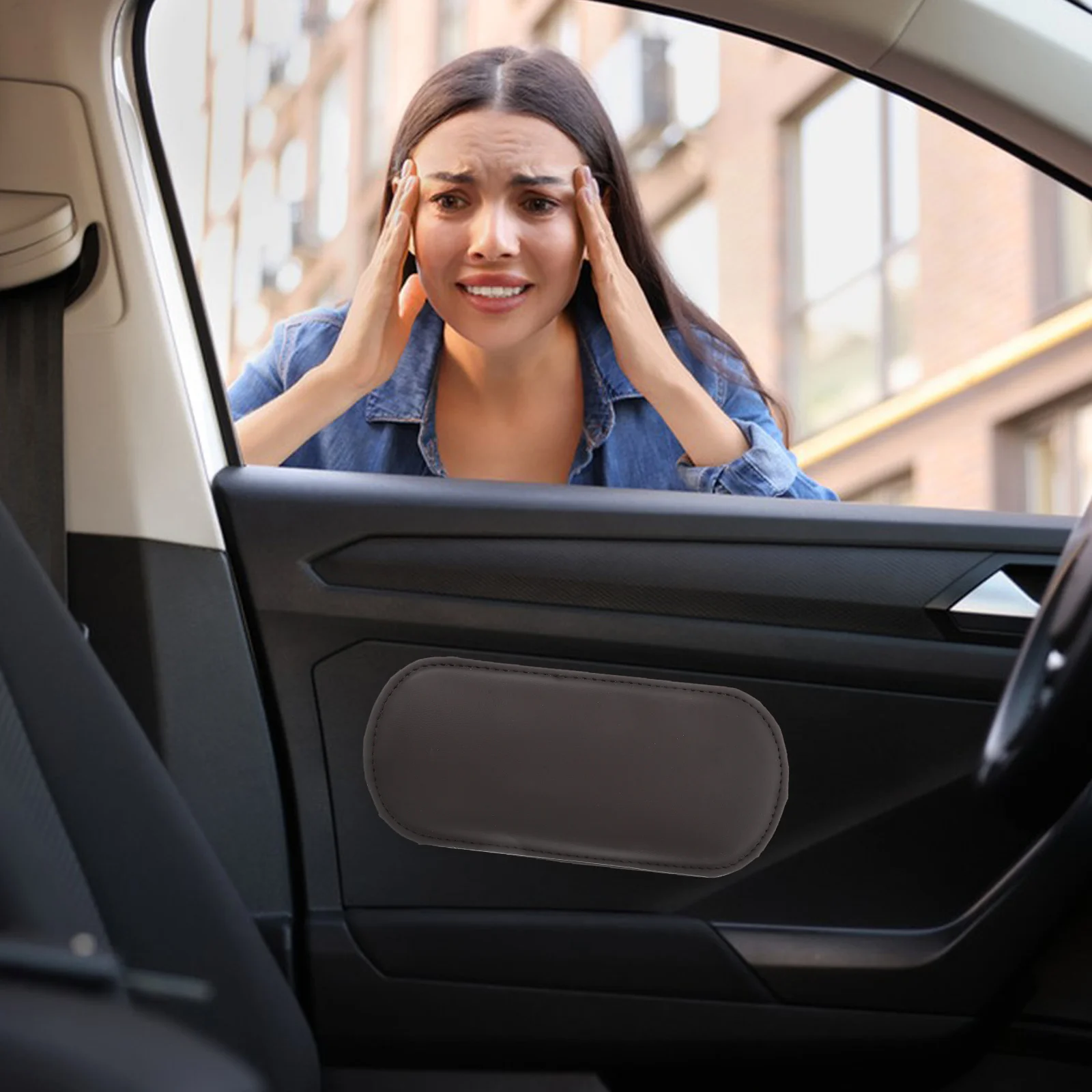 

Car Armrest Elbow Heightening Leg Support Knee Cushion Elbow Cushion Pad Mocha Brown Non Deform Easy Clean Car Accessories