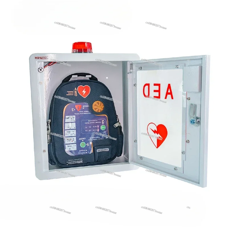 التلقائي الخارجي مزيل الرجفان خزانة الطوارئ مزيل الرجفان القلب الحائط صندوق خارجي تخزين AED صندوق إنذار AED