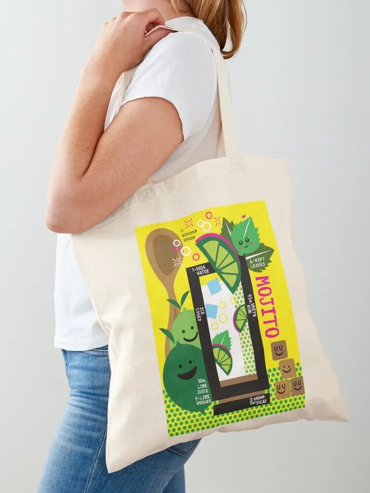 

Fun & funky Mojito Tote Bag Gift bags canvas tote bag Big bag women tote woman
