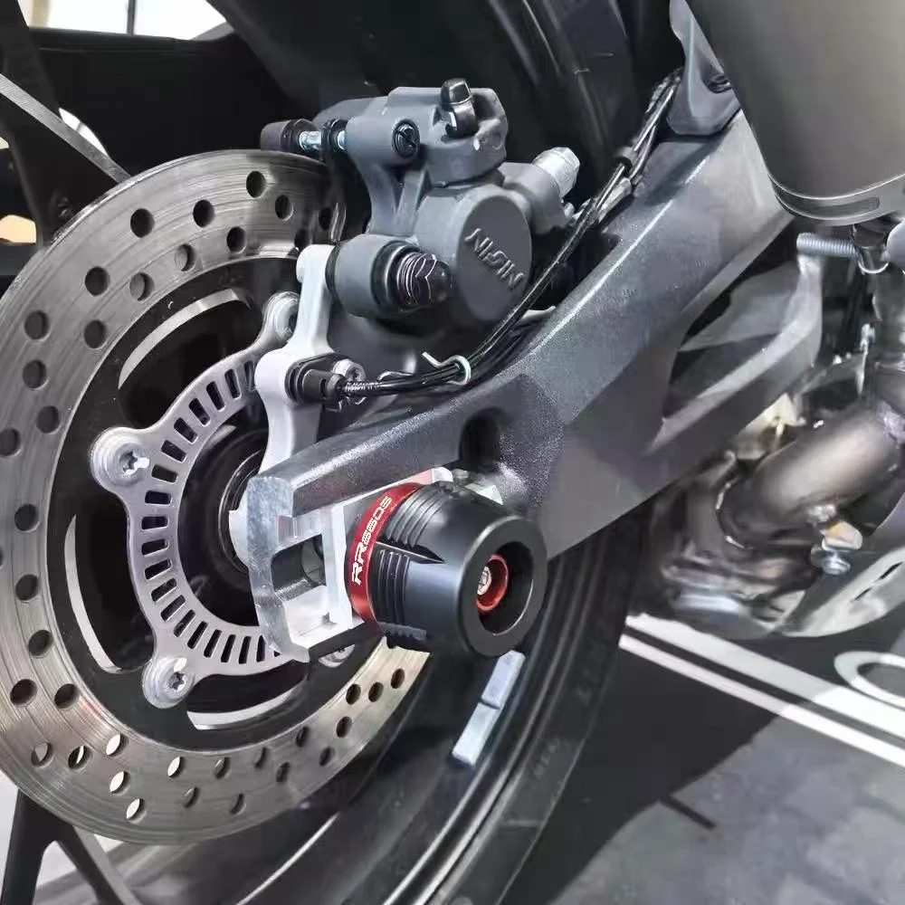For VOGE RR660S, special modification accessories for front and rear wheel axles, anti-drop ball fork slide protection rods