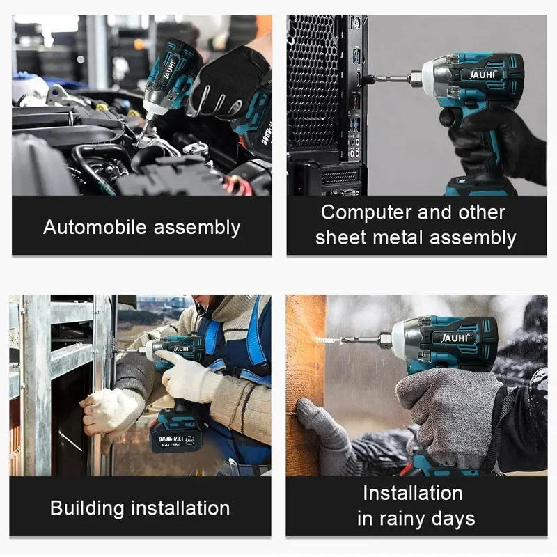 Imagem -05 - Brushless Electric Impact Wrench Chave Elétrica sem Fio Chave de Fenda para Makita 18v Bateria Power Tools 520 N.m