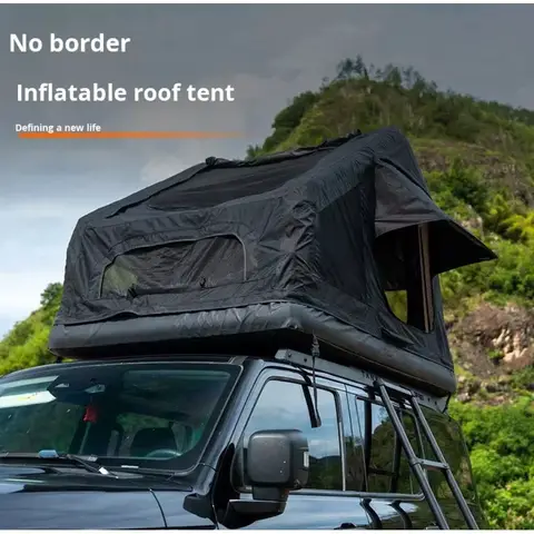 300D Thickened Oxford Cloth Inflatable Foldable Rooftop Tent Warm Rainproof For Offroad Outdoor Camping