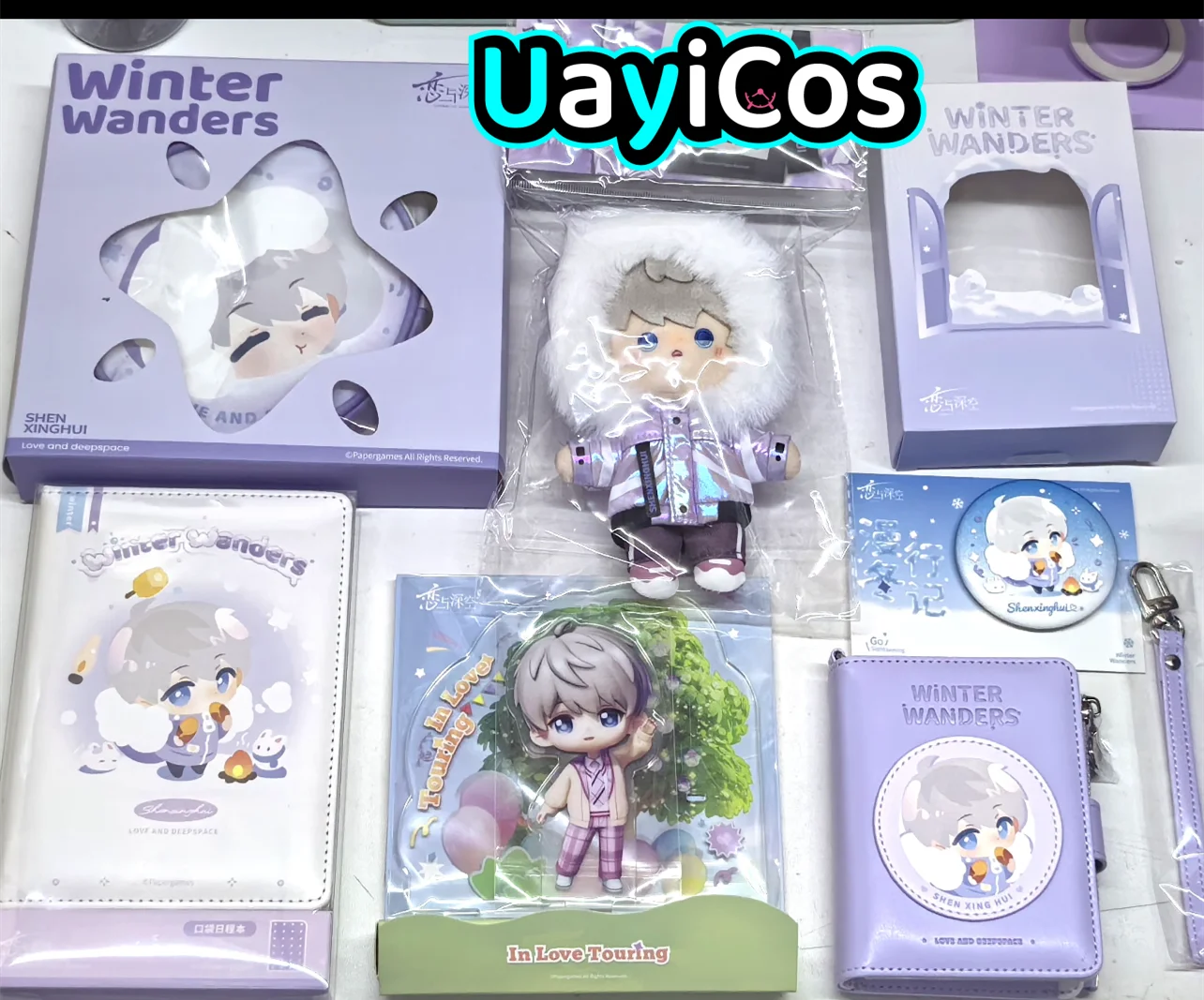 In Stock Official Game Love and Deepspace Xavier Winter Wanders Stuffed Plushies Doll Clothes Keychain Bag Badge Notebook Card P