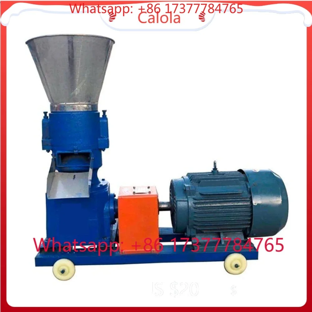 New Mill Poultry 1 Ton Automatic Chicken Livestock Feed Pellet Machine High Productivity China 220V/380V 1 Year Warranty