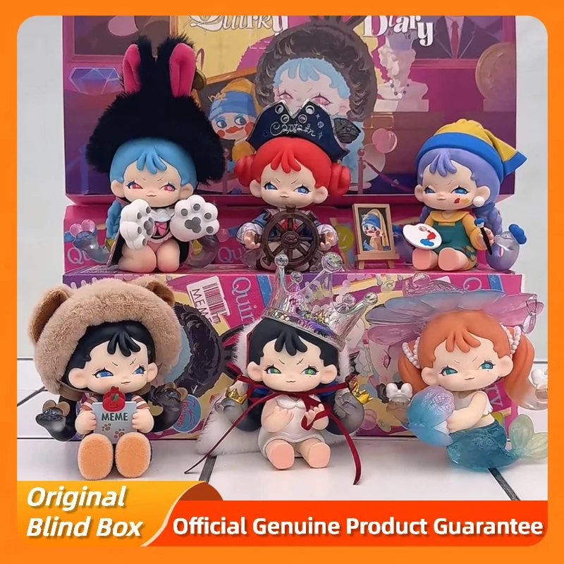 

Подлинная серия «Незначный дневник» для девочек Memesoo, слепая коробка, кавайные фигурки, украшение для рабочего стола, модель из ПВХ, кукла, загадочная коробка, коллекционные игрушки, подарок