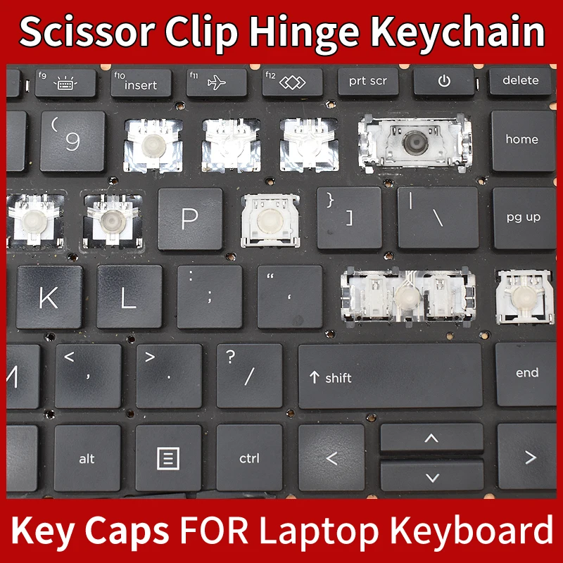 Tecla de substituição com mecanismo de tesoura para teclado HP ProBook 650 G10/655 G8/655 G9/655 G10 730 G5/735 G5