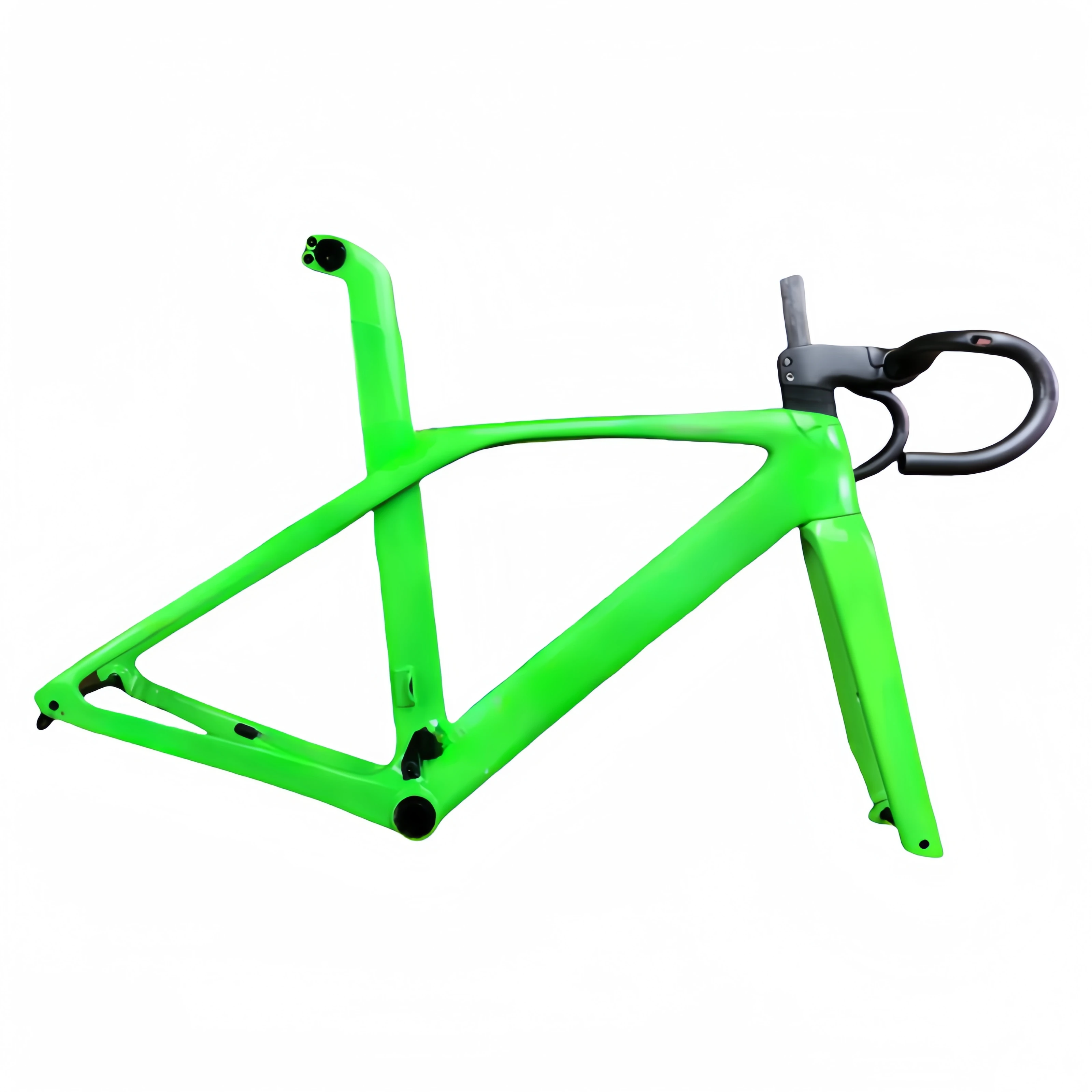 Toray T1000, disc brake frame, lightweight carbon fiber road bike, T47 bottom bracket, customizable color.