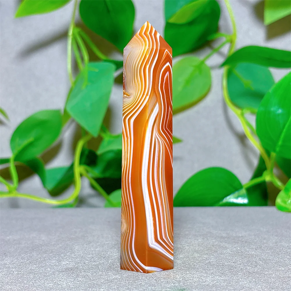 Carnelian Tower Crystal Natural Stone Quartz Stone Minerals Home Decoration Reiki Craft Gifts Energy