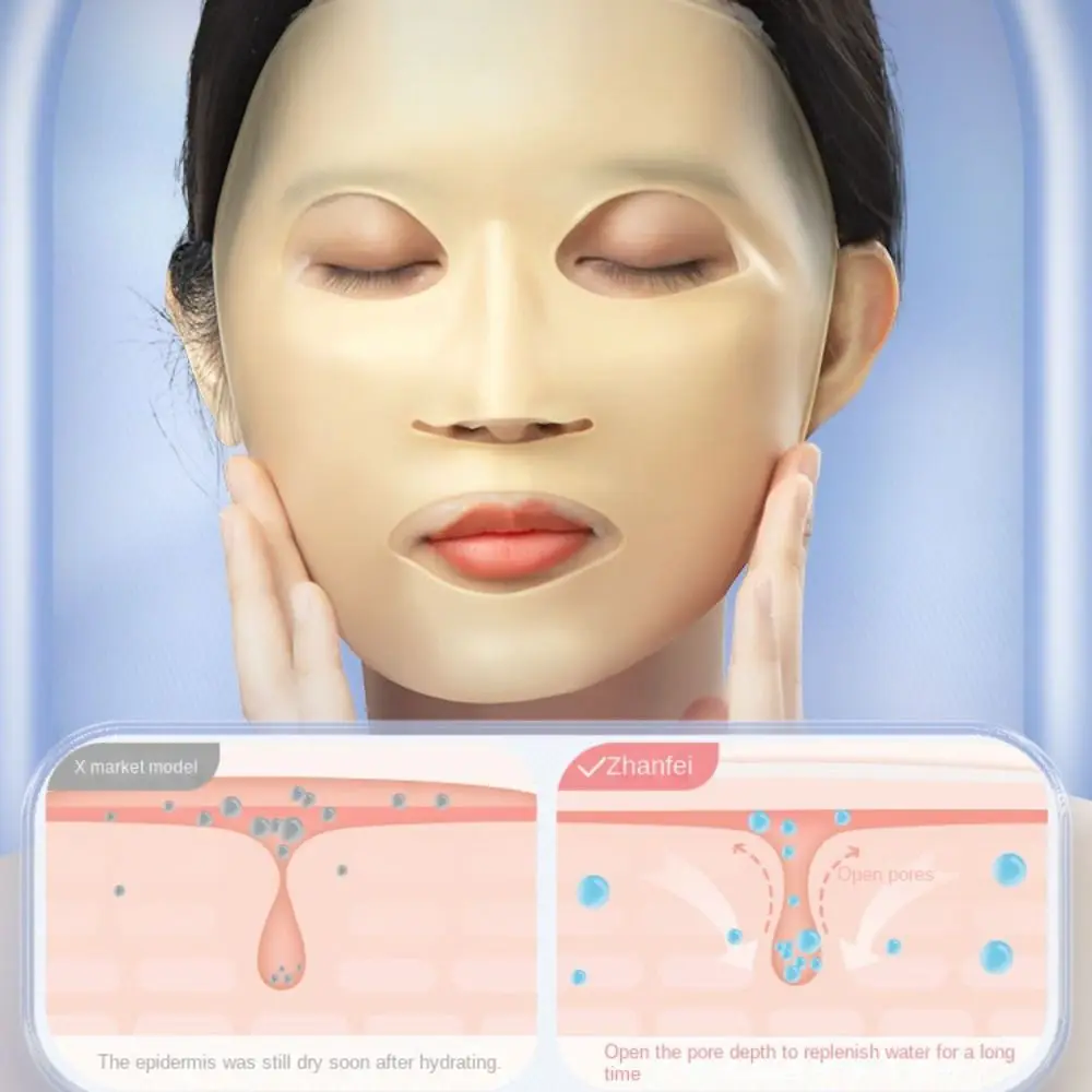 Ferramenta de cuidados com a pele pendurado orelha fixa reutilizável 3d silicone máscara facial titular máscaras faciais capa gel folha máscara máscaras titular